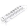 Aisens Regleta de 6 Tomas Schuko con 2 USB-C y 2 USB-A, Blanco